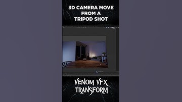 3D Camera Move From A Tripod Shot #vfx #blender #compositing #nuke