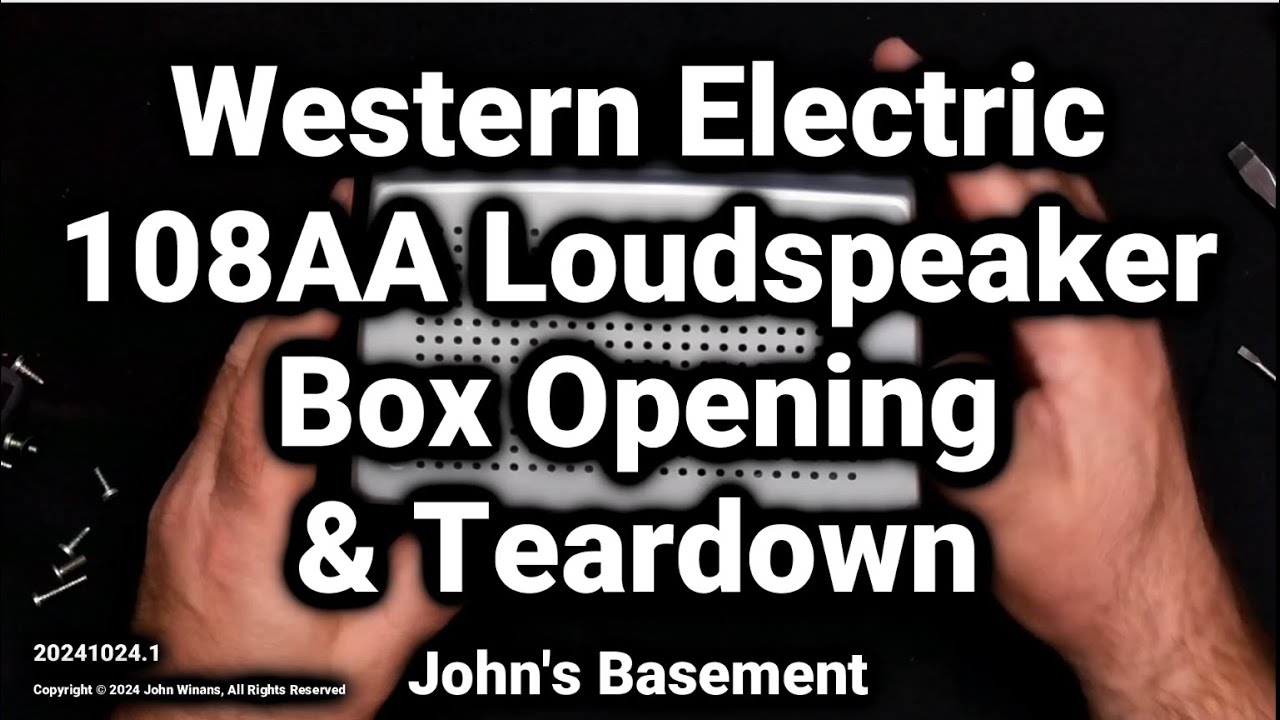 Western Electric 108AA Loudspeaker Teardown - YouTube