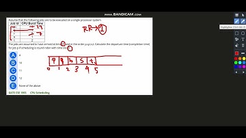 GATE CSE 1993 OS 2 Marks Question || CPU Scheduling Round Robin