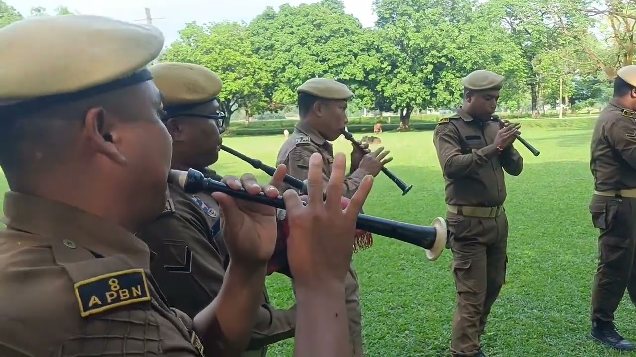 Assam police pipe band/ Bagpipe practice/ #8th APBN abhayapuri