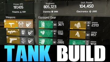 THE DIVISION - BEST PATCH 1.5 TANK BUILD FOR PVP & PVE! BEST DPS, TOUGHNESS & SKILL POWER BUILD