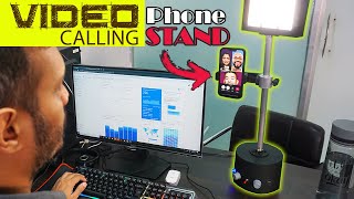 Video Calling Recording Smartphone Stand With Dimmable LED | Work from Home made Easy screenshot 1