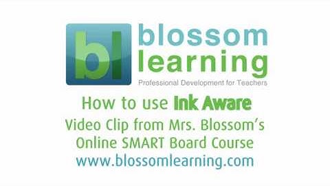 Understanding Ink Aware in SMART Notebook Software - from Blossom Learning