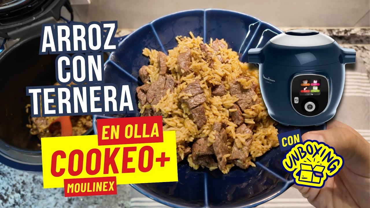 ¿Comida en 10 MINUTOS? ⚡️ Pruebo la olla programable Moulinex Cookeo+ | Recetón de Arroz y Ternera