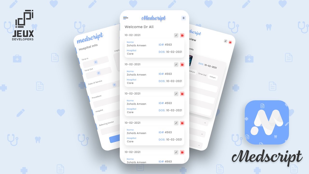 Medscript | Report App | Doctor's App | Android & iOS | Jeux Developers ...