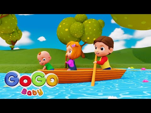 Row Row Row Your Boat 👶 THE BEST Song for Children | GoGo Baby - Nursery Rhymes & Kids Songs