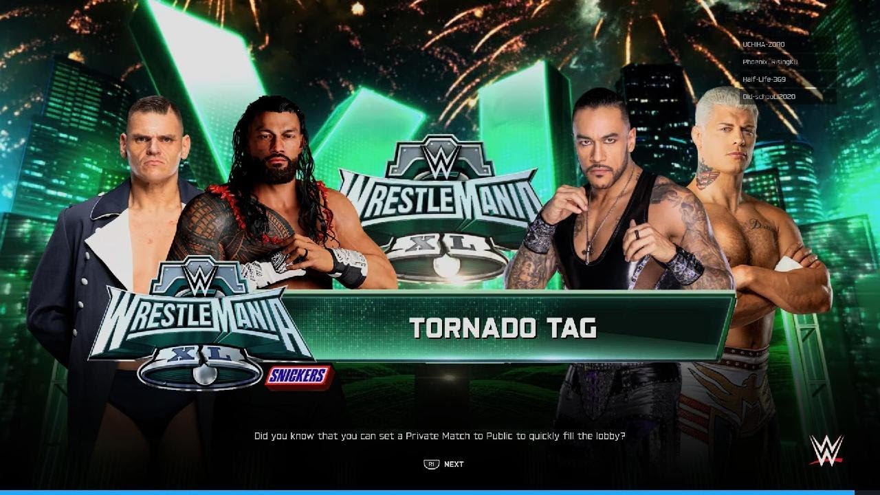 Roman Reigns, Gunther vs Jokers of WWE 2K25 Oldschool, Half-life