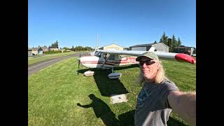 Flying into Lynden Airport in and out with my Cessna 150