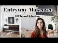 Small Entryway Makeover / DIY Board & Batten Wall + New House Decorate With Me