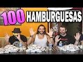   5 HOMBRES PODRAN COMER | 100 HAMBURGUESAS?