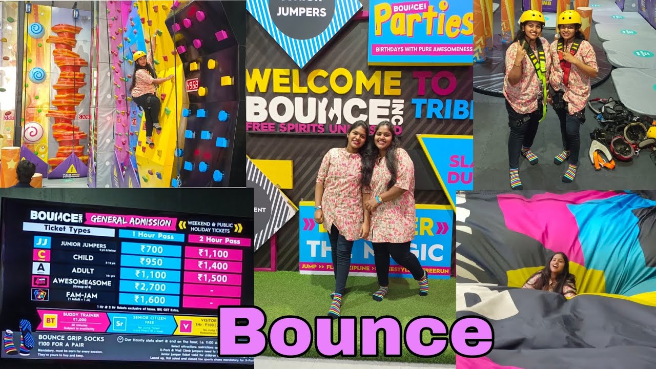 Bounce Trampoline park malad infinity mall Full Enjoy ✌️🤣