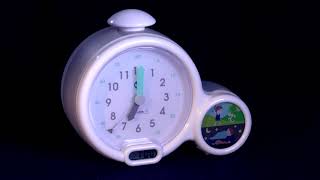 Pabobo - Kid Sleep Portable Educational Alarm Clock for Children -  Day/Night - Luminous - Girl and Boy - Globetrotter - White