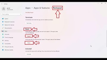 How to Repair or Reset the Notepad App in windows 11