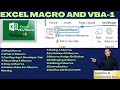 1-Excel Macro | Mastering Excel Macros | Macro VBA Automation