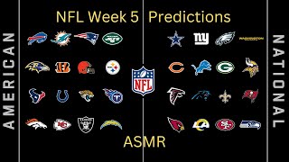 Sports ASMR - NFL Week 5 Predictions Soft Spoken - NFL Football ASMR screenshot 4