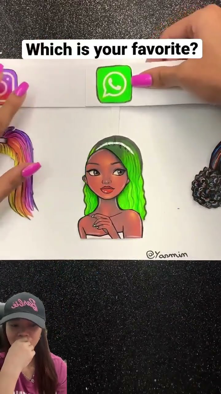 YANG MANA RAMBUT MEDAOS KESUKAAN ⁉️#shorts #drawing #art
