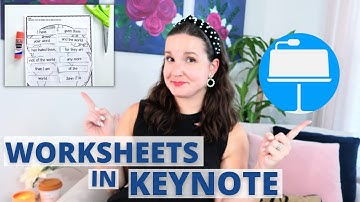 How to Make WORKSHEETS in Keynote // Worksheet tutorial for teachers who use Mac products