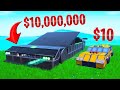 Building a $10,000,000 SUPERCAR In FORTNITE!