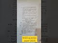 #shorts // M.ED question paper // M.ED - 1 semester ( Psychology of learning and development) #reels