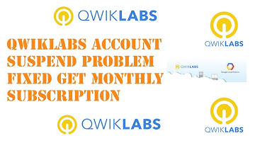 QWIKLABS ACCOUNT LOCKED PROBLEM FIXED GET MONTHLY SUBSCRIPTION