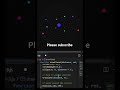 Coding a Mini Galaxy | Gravity & Orbits in JavaScript #shorts #solarsystem #space #physics #coding