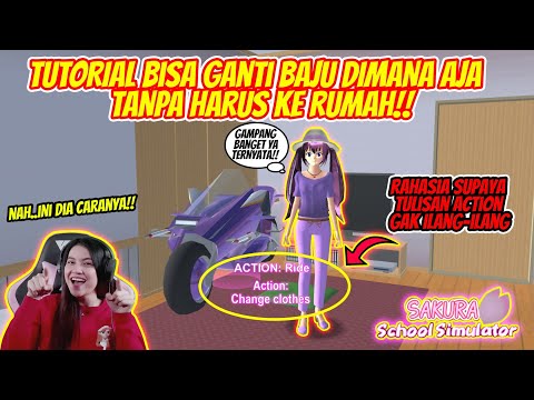 TUTORIAL/CARA GANTI BAJU TANPA HARUS KE RUMAH DI SAKURA!! SAKURA SCHOOL SIMULATOR - PART 143