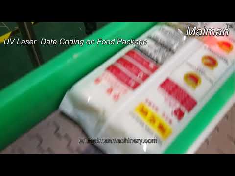 UV Laser Expiry Date Coding Printing on Food Package
