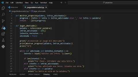 Juego del ahorcado python