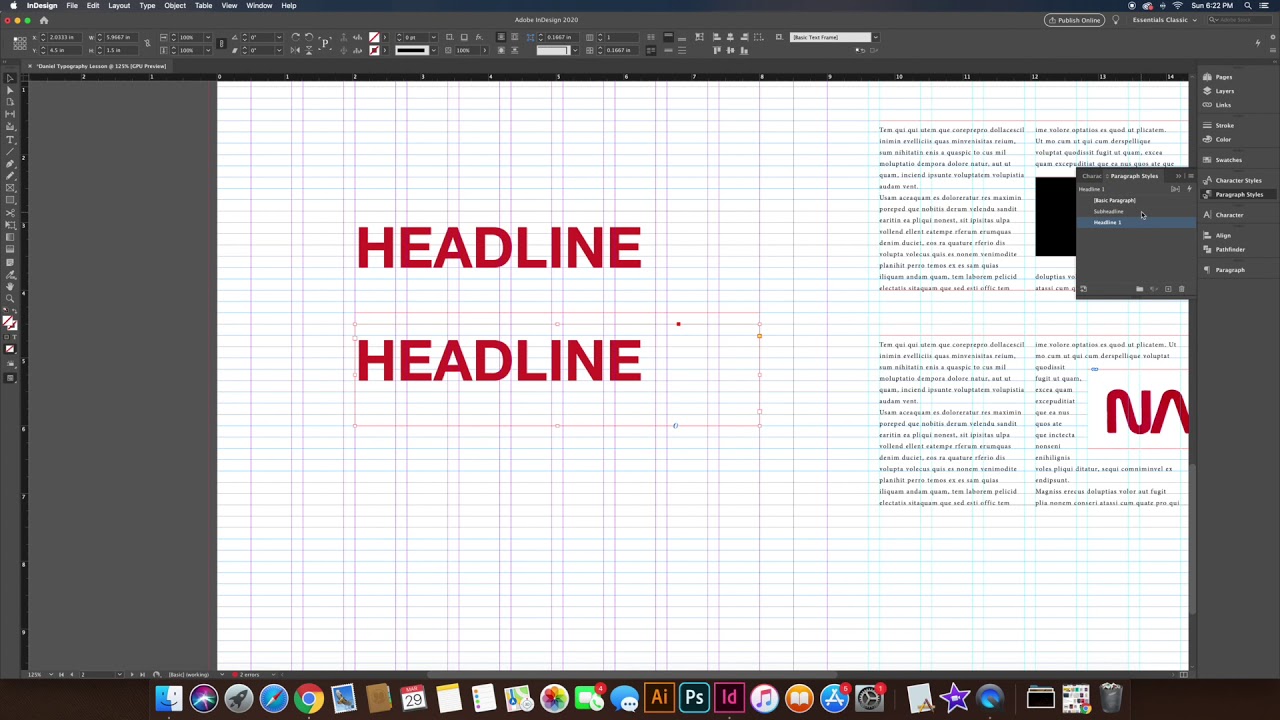 Typography inDesign Basics Full 1080 - YouTube