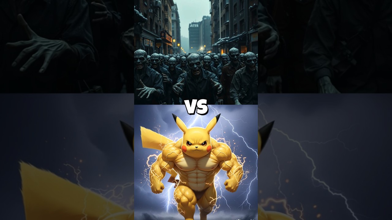 Pikachu vs 1000 Zombies vs Ironman vs Spiderman vs Sonic vs Thor vs Mario 
