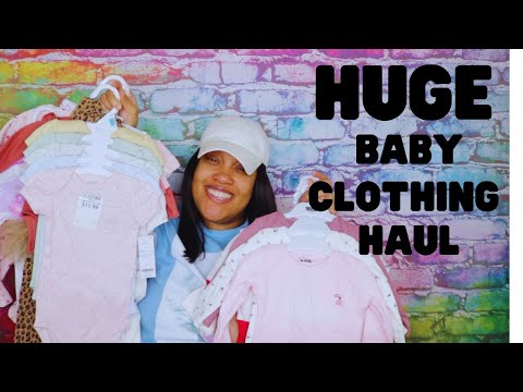 Huge Baby Girl Clothing Haul | TJ Maxx Marshalls Burlington & Ross | NYCHA Healthy Start Baby Shower