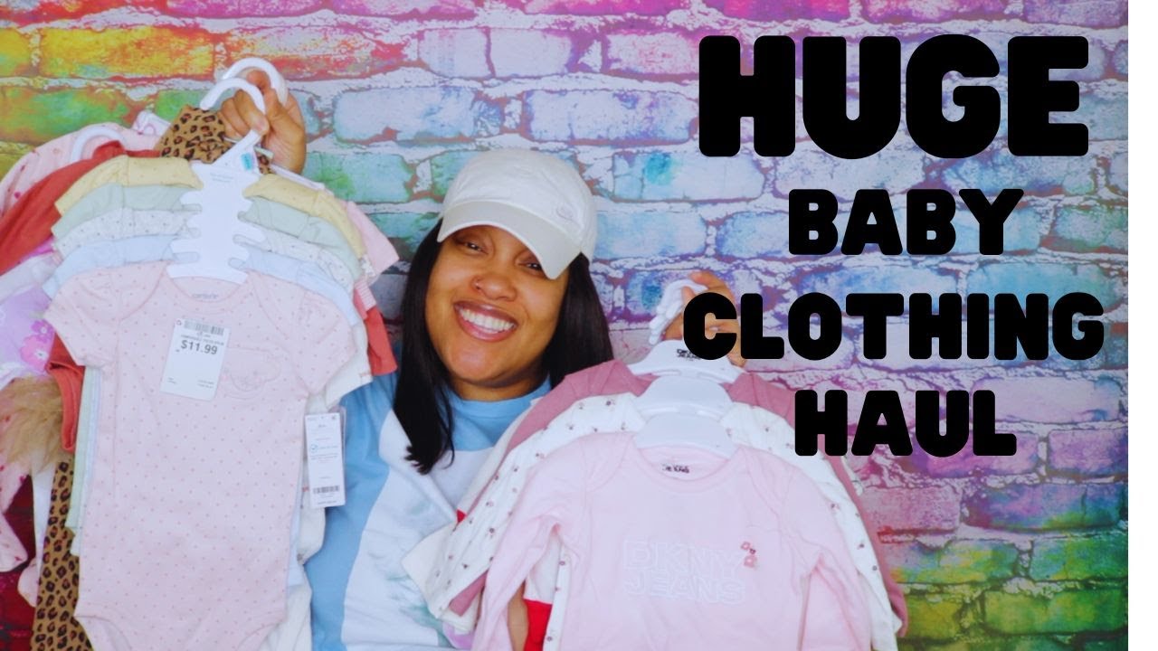 Huge Baby Girl Clothing Haul | TJ Maxx Marshalls Burlington & Ross | NYCHA Healthy Start Baby Shower
