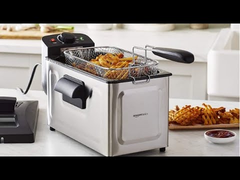 Basics 3 Liter Electric Deep Fryer, Stainless Steel