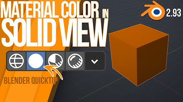 How to change material color in SOLID MODE? | Blender 2.93 | Tutorial