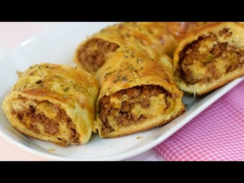 PÃO CASEIRO RECHEADO COM CARNE MOÍDA | VOCÊ PRECISA VER