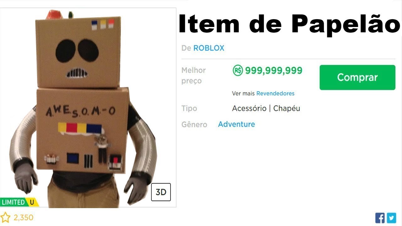 Caixas Personagem de Armadura Roblox