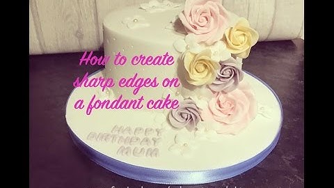 How To Create Sharp Edges On A Fondant Cake Tutorial