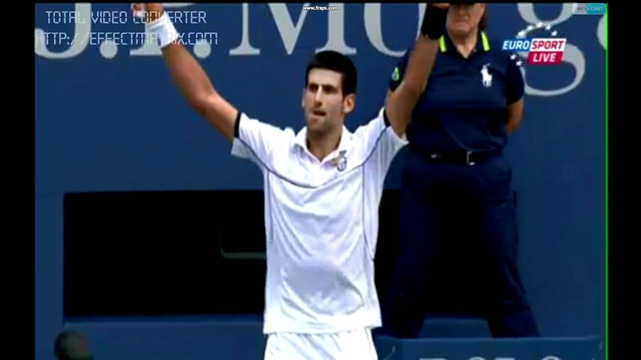 Novak Djokovic Match point vs Federer US OPEN 2011 - YouTube