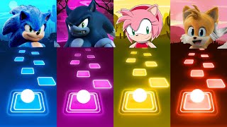 Sonic the Hedgehog VS Sonic the Werehog VS Amy Rose VS Tails | Tileshop | Meme Coffin Dance Cover