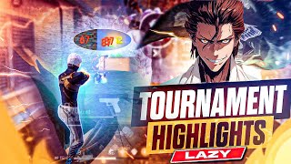 KILLING WITH BRAIN || FREE FIRE TOURNAMENT HIGHLIGHTS😈 || BY LAZY FF🥶🔥