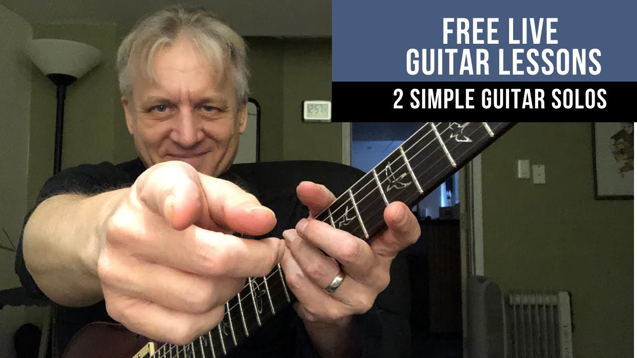 Free Live Guitar Lesson 2 Famous Guitar Solo Intros YouTube
