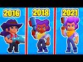 ЭВОЛЮЦИЯ БРАВЛЕРОВ в BRAWL STARS 2016-2021! ЭВОЛЮЦИЯ ШЕЛЛИ BRAWL STARS