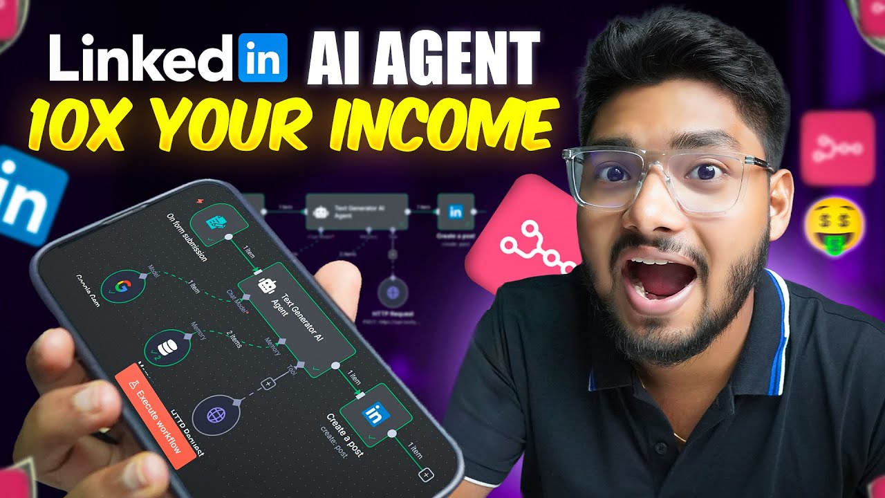 Build this LinkedIn Agent & 10X Your Income with THIS AI (Fully Free ...
