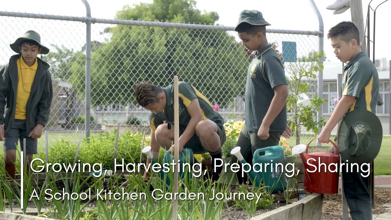 Growing Harvesting Preparing Sharing A School Kitchen Garden Journey Youtube