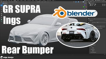 GR Supra - Ings Rear Bumper (3D Modeling) Blender 3d