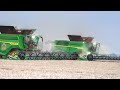 2x john deere x9  xxl harvest in france  14m  12m  wheat 2021