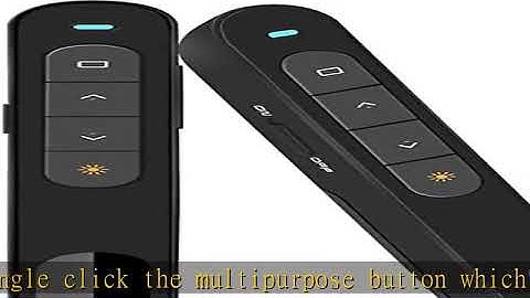DinoFire Wireless Presenter, Hyperlink Volume Control Presentation Clicker RF 2.4GHz USB PowerPoint