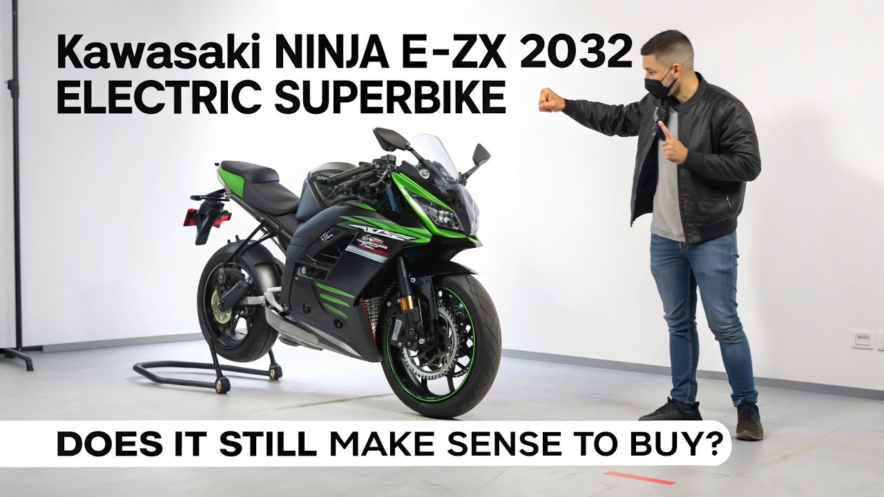 February 28, 2026 Kawasaki Ninja E-ZX 2032 電動スーパーバイク ⚡ 未来型ハイパーEVレーサー | 次世代パフォーマンス