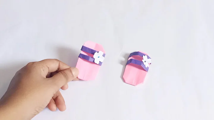 DIY Mini Paper Slipper | Paper Crafts For School / Paper Craft /kids craft ideas / Origami Slippers