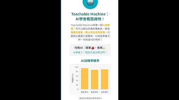 Teachable Machine: AI學會看圖識物